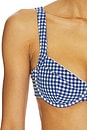 view 5 of 5 HAUT DE MAILLOT DE BAIN MONTAUK in Blueberry Gingham