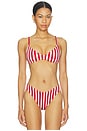 view 1 of 5 BAÑO MARITIME in Red Stripe Contour Scrunch