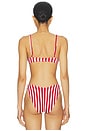 view 3 of 5 BAÑO MARITIME in Red Stripe Contour Scrunch