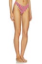 view 2 of 4 BAÑO MARITIME in Red Stripe Contour Scrunch