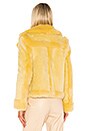 view 4 of 5 Coronis Faux Fur Jacket in Pale Banana