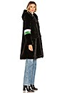 view 2 of 3 Heidi Faux Fur Coat in Black