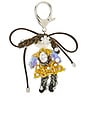 view 1 of 5 Rubber Band Girl Bag Charm in Yellow