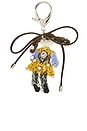 view 2 of 5 Rubber Band Girl Bag Charm in Yellow