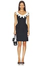 view 1 of 3 VESTIDO BOW DETAIL U-NECK in Navy Blue