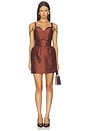 view 1 of 3 VESTIDO WIDE STRAP BOW BACK in Brown