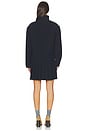 view 5 of 4 Mandarin Collar Pullover Dress in Navy Blue