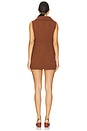 view 3 of 4 Embroidered Beaded Knit Dress in Brown