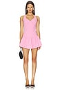 view 1 of 3 VESTIDO SHIRRED SLEEVELESS T-SHIRT in Pink