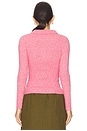 view 3 of 5 Lapel Fitted Cardigan in Pink