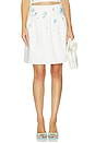 view 1 of 6 FALDA LOW-WAIST PLEATED in White