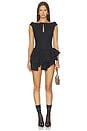 view 5 of 6 FALDA ASYMMETRICAL BOW & RUFFLE in Navy Blue