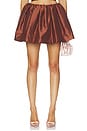 view 1 of 6 FALDA GATHER-DRAPED MINI in Brown