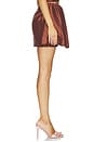 view 3 of 6 FALDA GATHER-DRAPED MINI in Brown