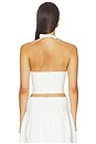 view 3 of 5 Halter Bow Tie Cami Top in White
