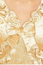 view 6 of 5 Crisscross Ruffles Top in Gold
