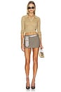 view 5 of 4 Lapel Knit Top in Beige