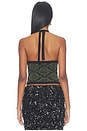 view 4 of 4 Halter Neck Knit Top in Green