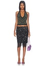 view 5 of 4 Halter Neck Knit Top in Green