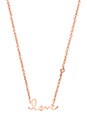 view 1 of 3 Love Necklace with Diamond Bezel in Rose Gold