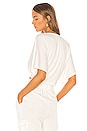 view 3 of 4 T-SHIRT AVEC NŒUD DEVANT CALLIE in White