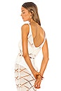view 3 of 4 TOP CROPPED MAILLE CROCHET BELL in White