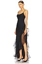 view 3 of 4 Sage Flounce Gown in Black