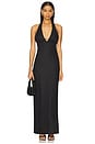 view 2 of 4 Violet Halter Midi Dress in Black