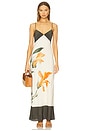 view 1 of 3 Constance V Neck Slip Dress in Iris Floral