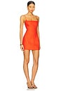view 2 of 3 Panettone Mini Dress in Tangerine