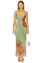 view 2 of 4 Calle Slip Dress in Acquerello Print