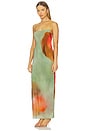 view 3 of 4 Calle Slip Dress in Acquerello Print
