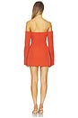 view 3 of 3 Rossana Off Shoulder Mini Dress in Terracotta