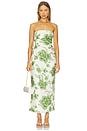 view 2 of 5 Gardella Strapless Midi Dress in Frisa Print