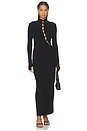 view 1 of 4 Chiara Beaded Long Sleeve Dress in Black