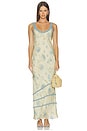 view 1 of 3 Cecile Ruffle Slip Dress in Eira Butter