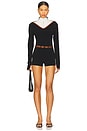view 5 of 6 Sebastiano Knit Short in Black Splice