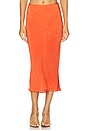 view 1 of 6 Ligera Maxi Skirt in Tangerine