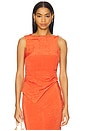 view 2 of 5 Ligera Open Back Top in Tangerine
