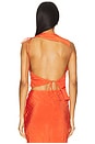 view 4 of 5 Ligera Open Back Top in Tangerine