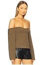view 2 of 4 Sartoria Bodice Top in Chocolate Marle