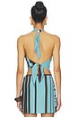 view 3 of 4 Rioja Halter Scarf Top in Pacha Mineral Stripe