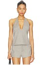 view 2 of 6 Solene Halter Top in Grey Marle