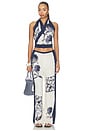 view 4 of 4 Phillipa Halter Scarf Top in Eira Midnight