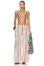 view 4 of 4 Alva Halter Triangle Bikini Top in Laila Stripe