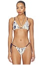 view 1 of 4 Phillipa String Triangle Bikini Top in Eira Midnight