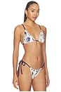 view 2 of 4 Phillipa String Triangle Bikini Top in Eira Midnight