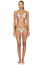 view 4 of 4 Phillipa String Triangle Bikini Top in Eira Midnight