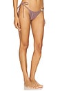view 2 of 5 Jeanne Beaded String Bikini Bottom in Taupe