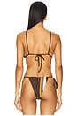 view 3 of 4 Thistle String Triangle Bikini Top in Rose Baiadera